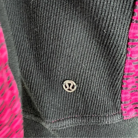 Lululemon Radiant Zip Up Jacket Berry Rumble pink & black print Size 4 - Picture 6 of 9